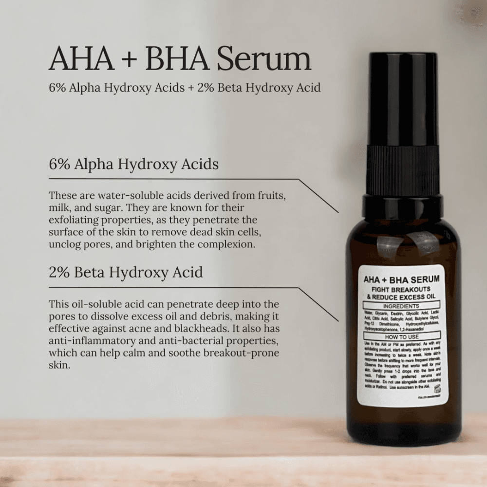 Soul Apothecary AHA + BHA Serum | 6% AHA + 2% BHA Exfoliating Serum thumbnail 2