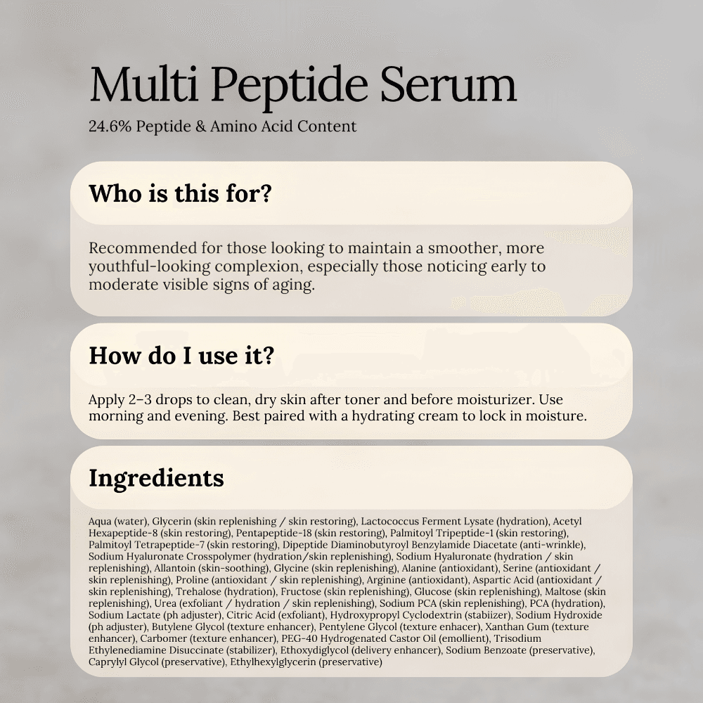 Soul Apothecary Multi-Peptide Serum | 24.6% Peptide & Amino Acid Anti-Aging Serum thumbnail 3
