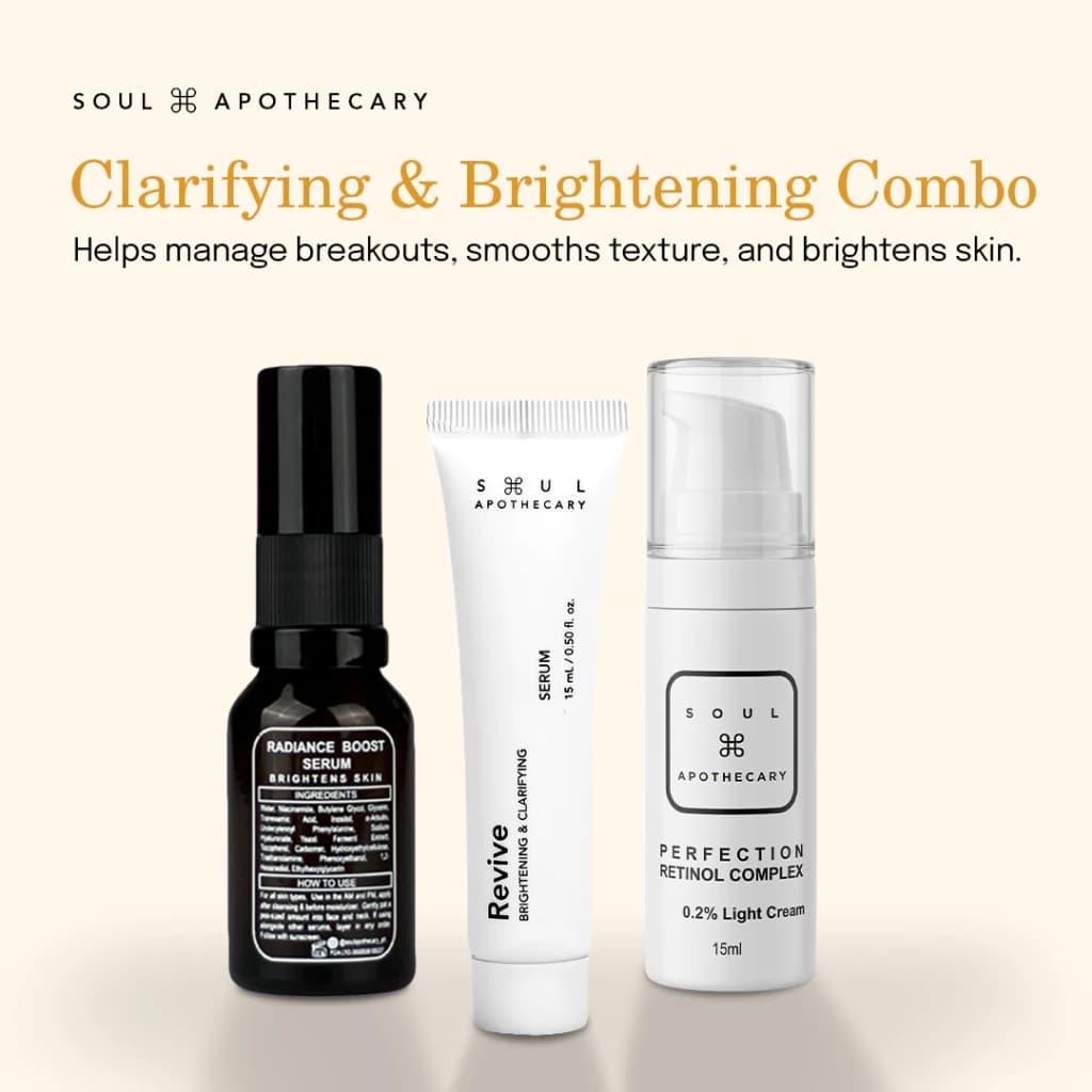 SOUL APOTHECARY | Clarifying & Brightening Combo (Set of 3) | CB1 Travel Size 15ml & CB2 Full Size 30ml thumbnail 2