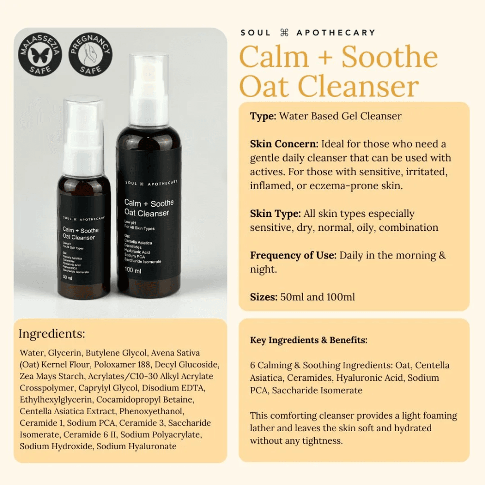 Soul Apothecary Gentle Cleansing Sets | Cleansing Oil, Brightening, Salicylic Acid & Oat Cleanser thumbnail 5