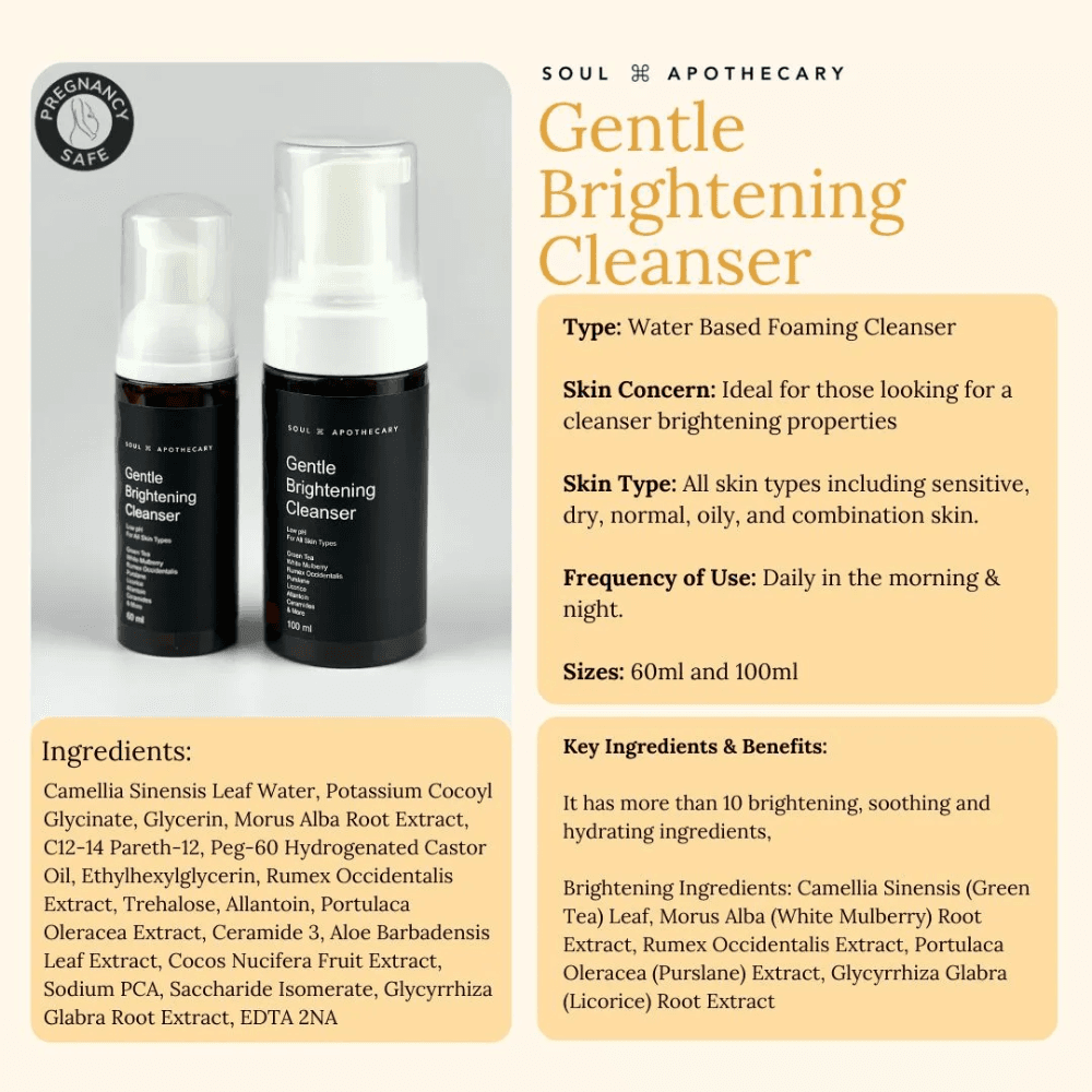 Soul Apothecary Gentle Cleansing Sets | Cleansing Oil, Brightening, Salicylic Acid & Oat Cleanser thumbnail 3