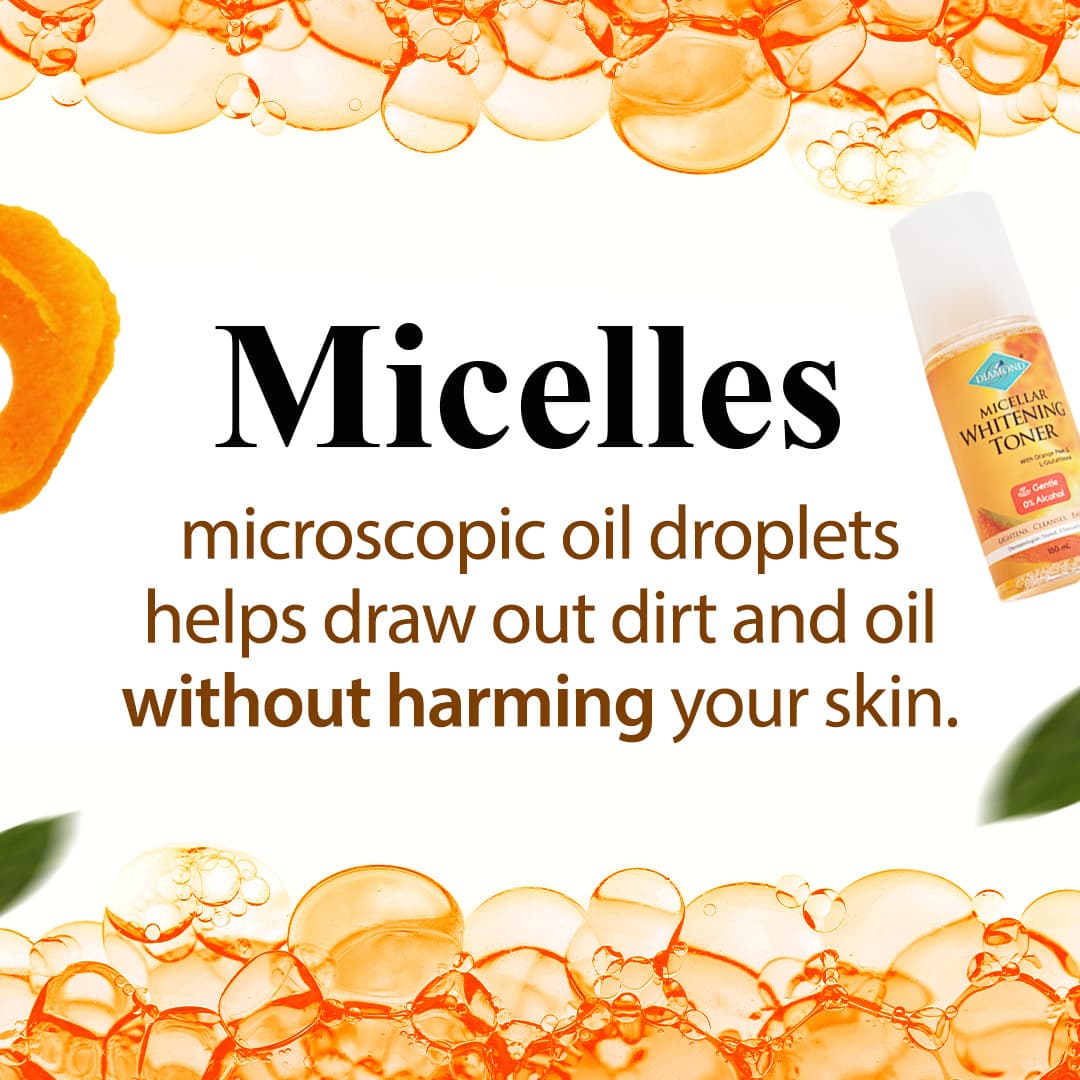 Diamond Micellar Whitening Toner 150ml | With Orange Peel Extract & L-Glutathione thumbnail 9
