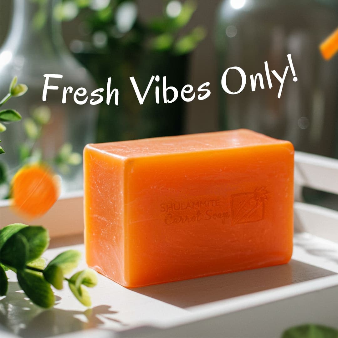 Shulammite Carrot Soap (Anti-Acne) Face & Body Bar 150g thumbnail 10