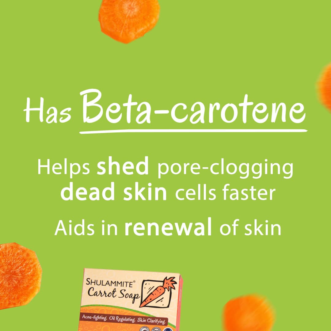 Shulammite Carrot Soap (Anti-Acne) Face & Body Bar 150g thumbnail 7