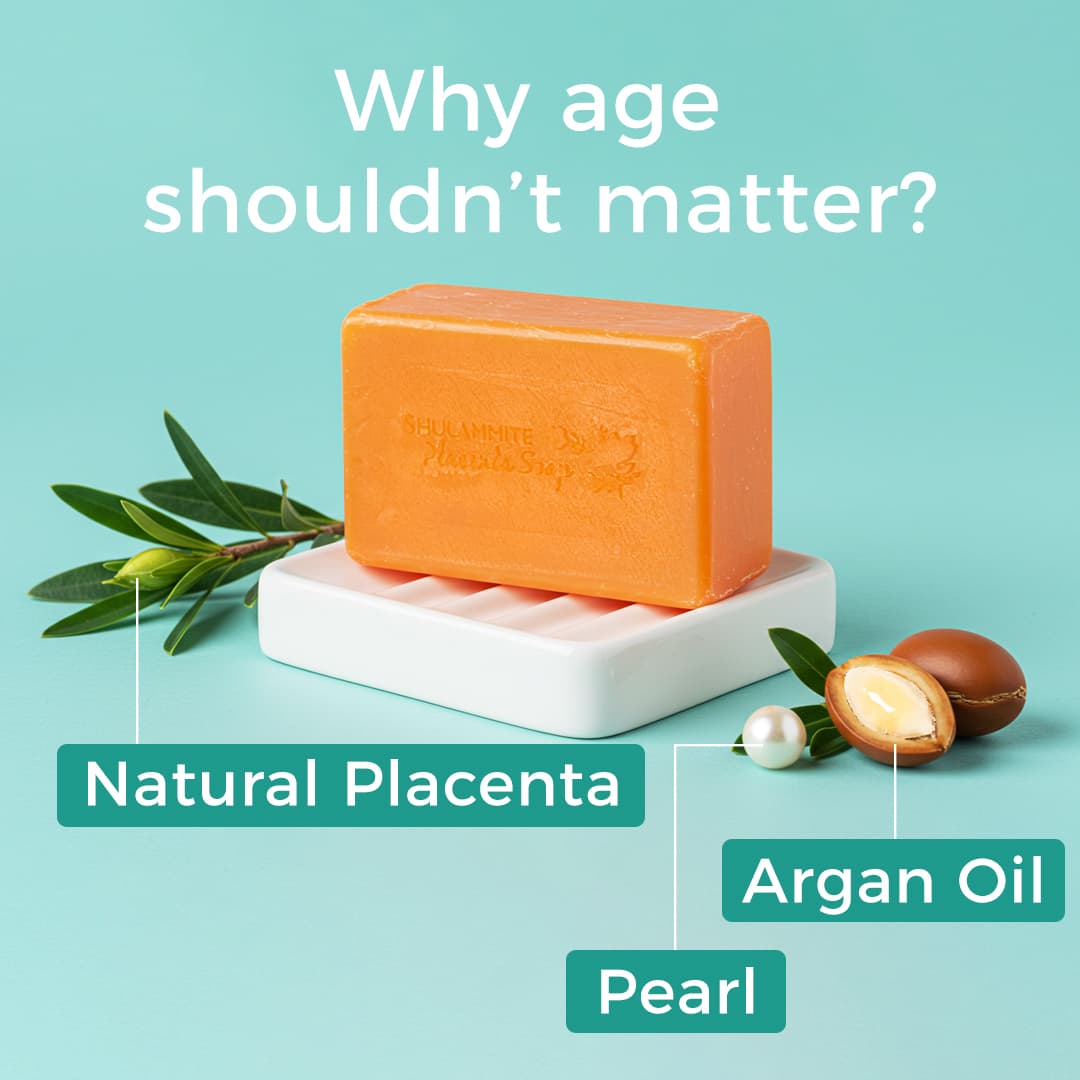 Shulammite Placenta Soap (Anti-aging) 150g Face & Body Bar thumbnail 5