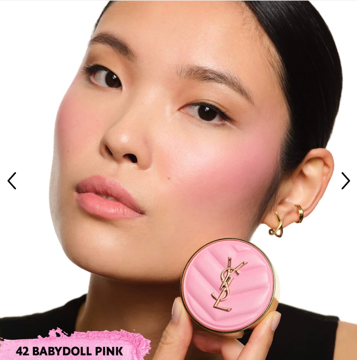 YSL Make Me Blush 24H Buildable Blurring Powder Blush - Shade 42 Babydoll Pink thumbnail 4