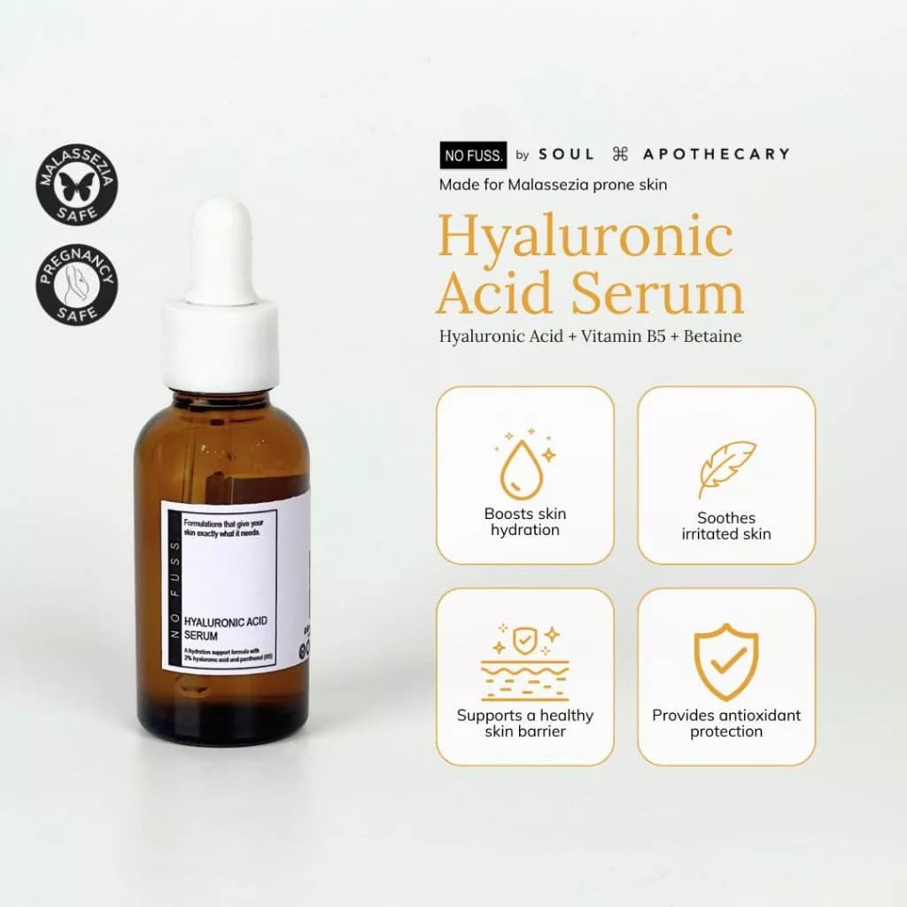 No Fuss Hyaluronic Acid 2% + B5 Serum | Hydrating Face Serum (15ml / 30ml)
