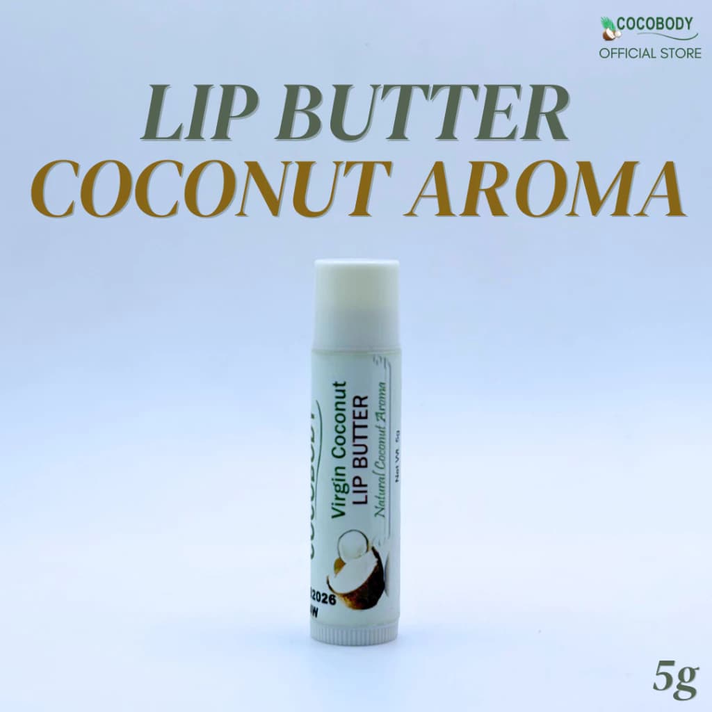 Cocobody, Lip Butter Tube Coconut Aroma 5g