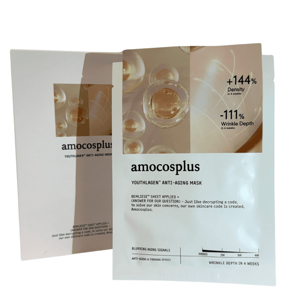 Amocosplus Youthlagen™ Anti-Aging Mask — 28 g × 5 Sheets