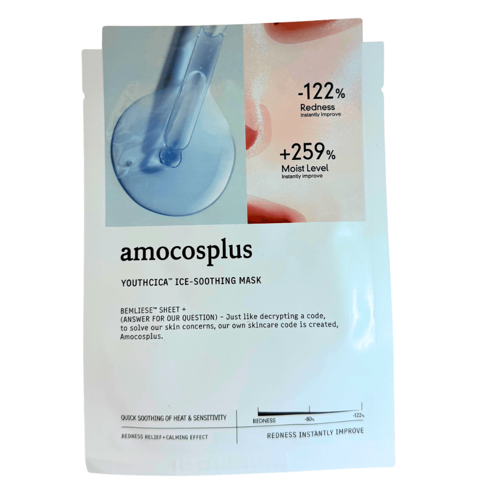 Amocosplus YouthCica™ Ice-Soothing Mask — 28 g × 5 Sheets