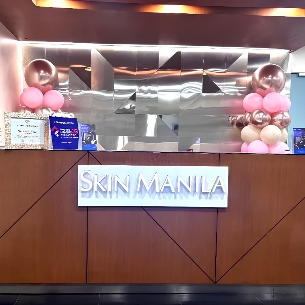 Skin Manila reception desk at IBM Plaza