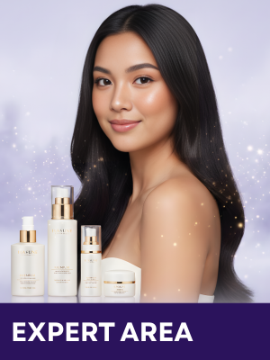 Female showcasing Products