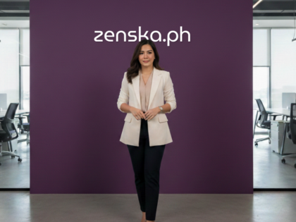 Zenska.ph brand identity visual highlighting a trusted online marketplace for 100% authentic beauty products in the Philippines