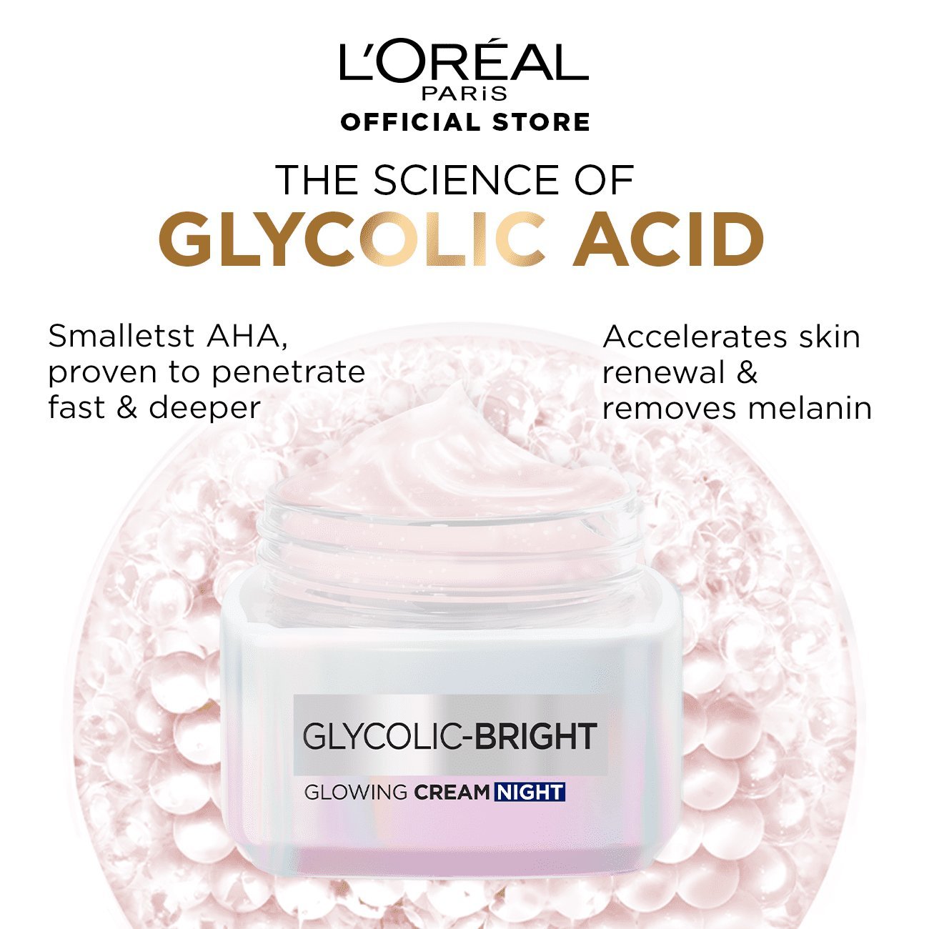 Glowing Night Cream 4 Loreal Paris Glyco Night Cream