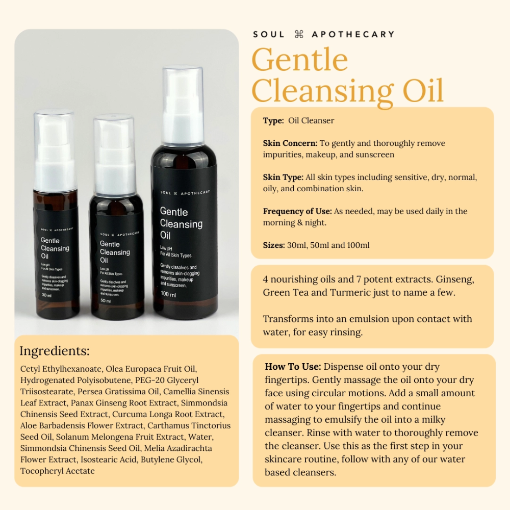 SOUL APOTHECARY | CLEANSE Gentle Cleansing Oil 3 SOUL APOTHECARY | CLEANSE Gentle Cleansing Oil - Image 2