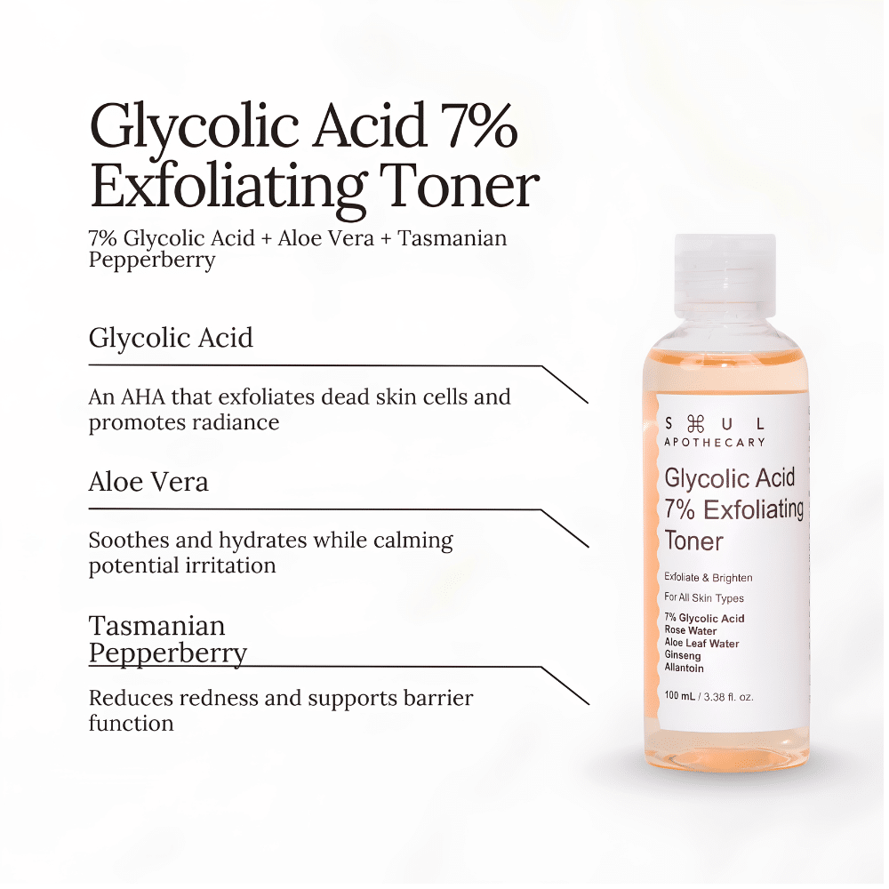 Soul Apothecary | Glycolic Acid 7% Exfoliating Toner 3 Soul Apothecary | Glycolic Acid 7% Exfoliating Toner - Image 2