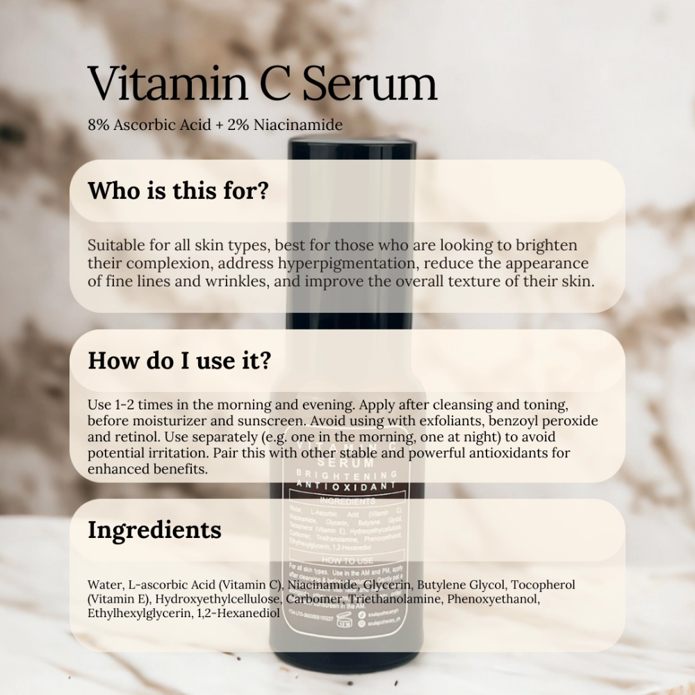 SOUL APOTHECARY | Vitamin C Brightening Serum 4 SOUL APOTHECARY | Vitamin C Brightening Serum - Image 3