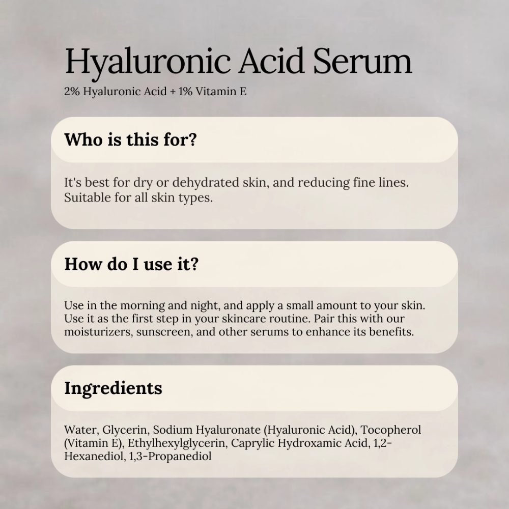 SOUL APOTHECARY | Hyaluronic Acid Serum 4 SOUL APOTHECARY | Hyaluronic Acid Serum - Image 3
