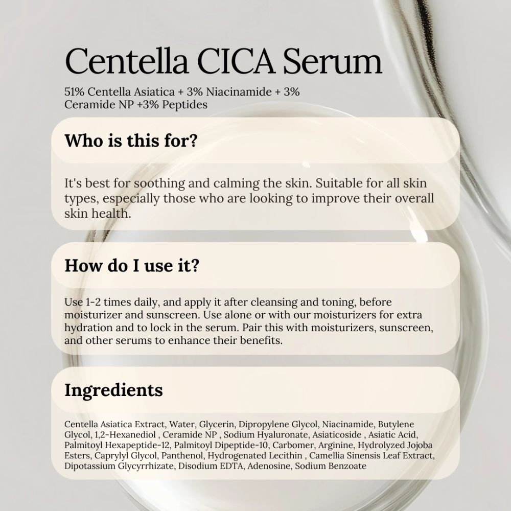 SOUL APOTHECARY: Centella CICA Serum 4 SOUL APOTHECARY: Centella CICA Serum - Image 3