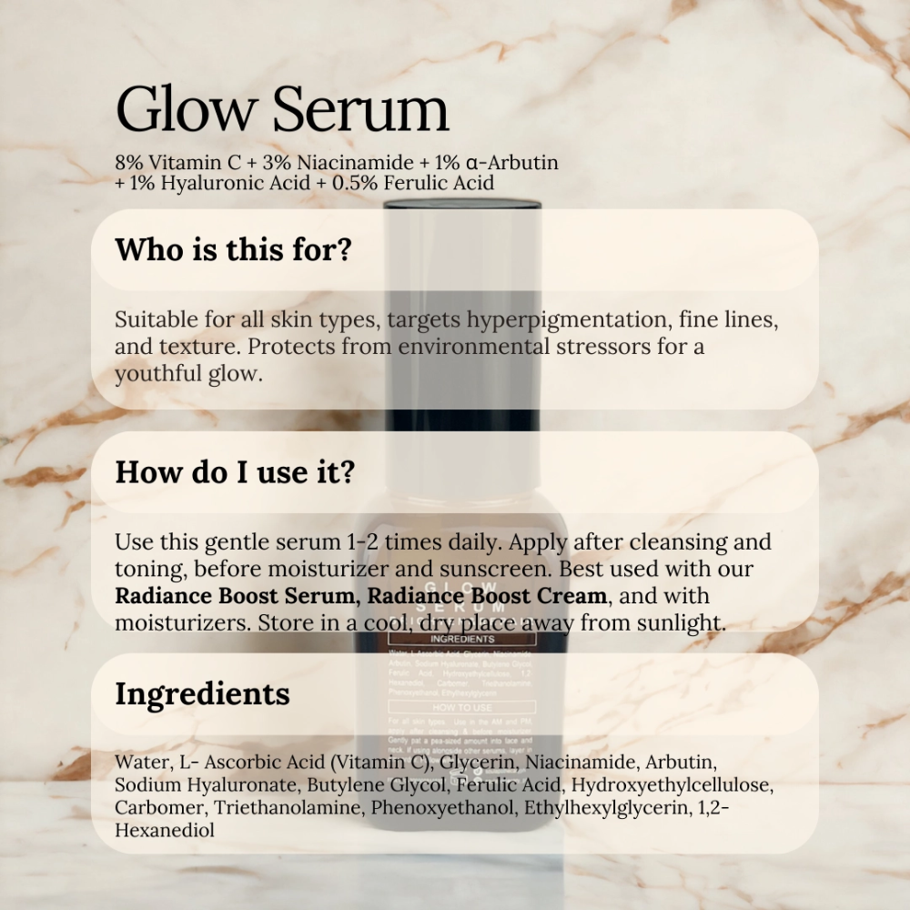 SOUL APOTHECARY | Glow Serum (Vit C + Niacinamide + Arbutin + HA + Ferulic Acid) 4 SOUL APOTHECARY | Glow Serum (Vit C + Niacinamide + Arbutin + HA + Ferulic Acid) - Image 3