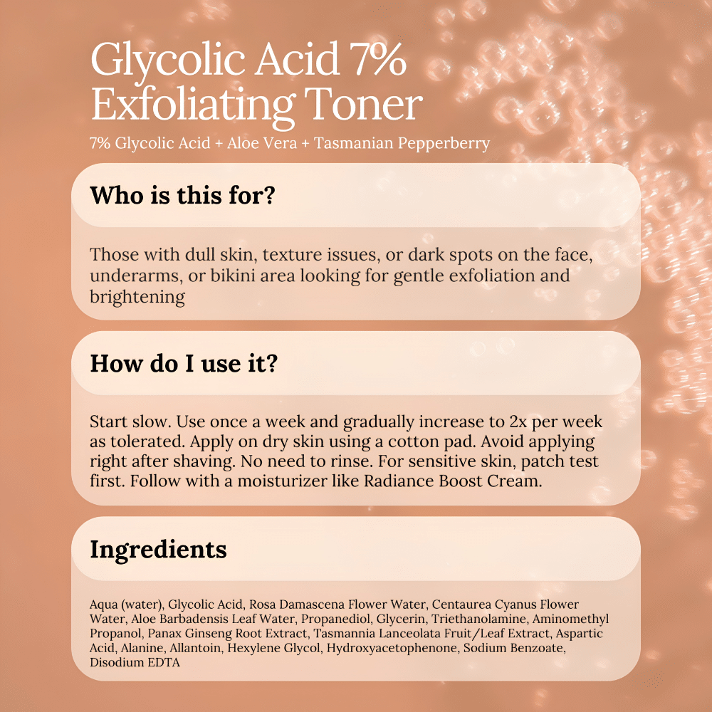 Soul Apothecary | Glycolic Acid 7% Exfoliating Toner 4 Soul Apothecary | Glycolic Acid 7% Exfoliating Toner - Image 3