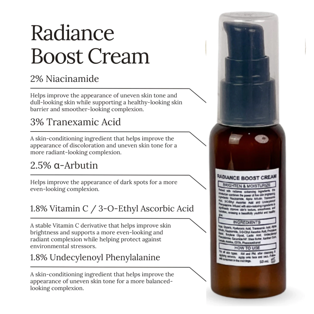 SOUL APOTHECARY | Radiance Boost Cream Moisturizer (tranexamic + α-arbutin + niacinamide + more) 5 SOUL APOTHECARY | Radiance Boost Cream Moisturizer (tranexamic + α-arbutin + niacinamide + more) - Image 4