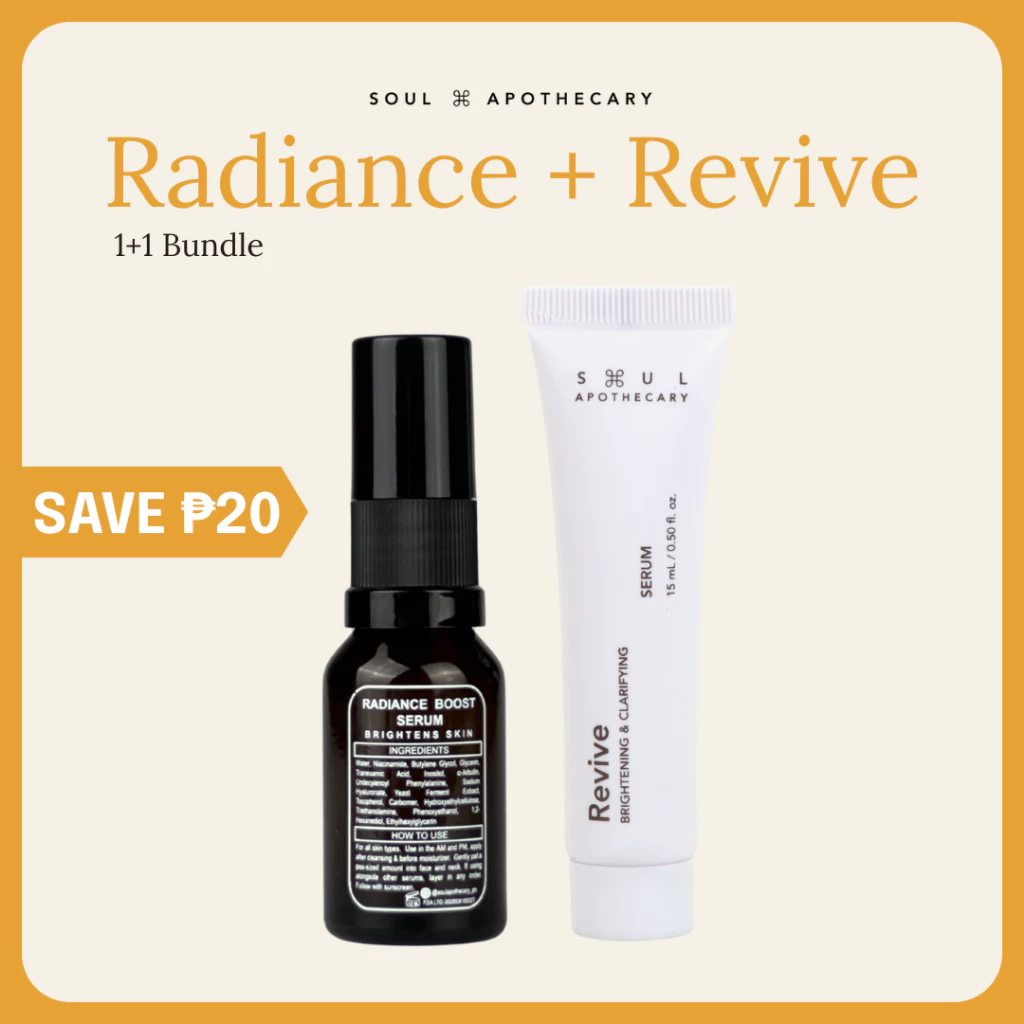 Soul Apothecary | 1+1 Bundle Radiance Boost Serum + Revive 2 Soul Apothecary | 1+1 Bundle Radiance Boost Serum + Revive